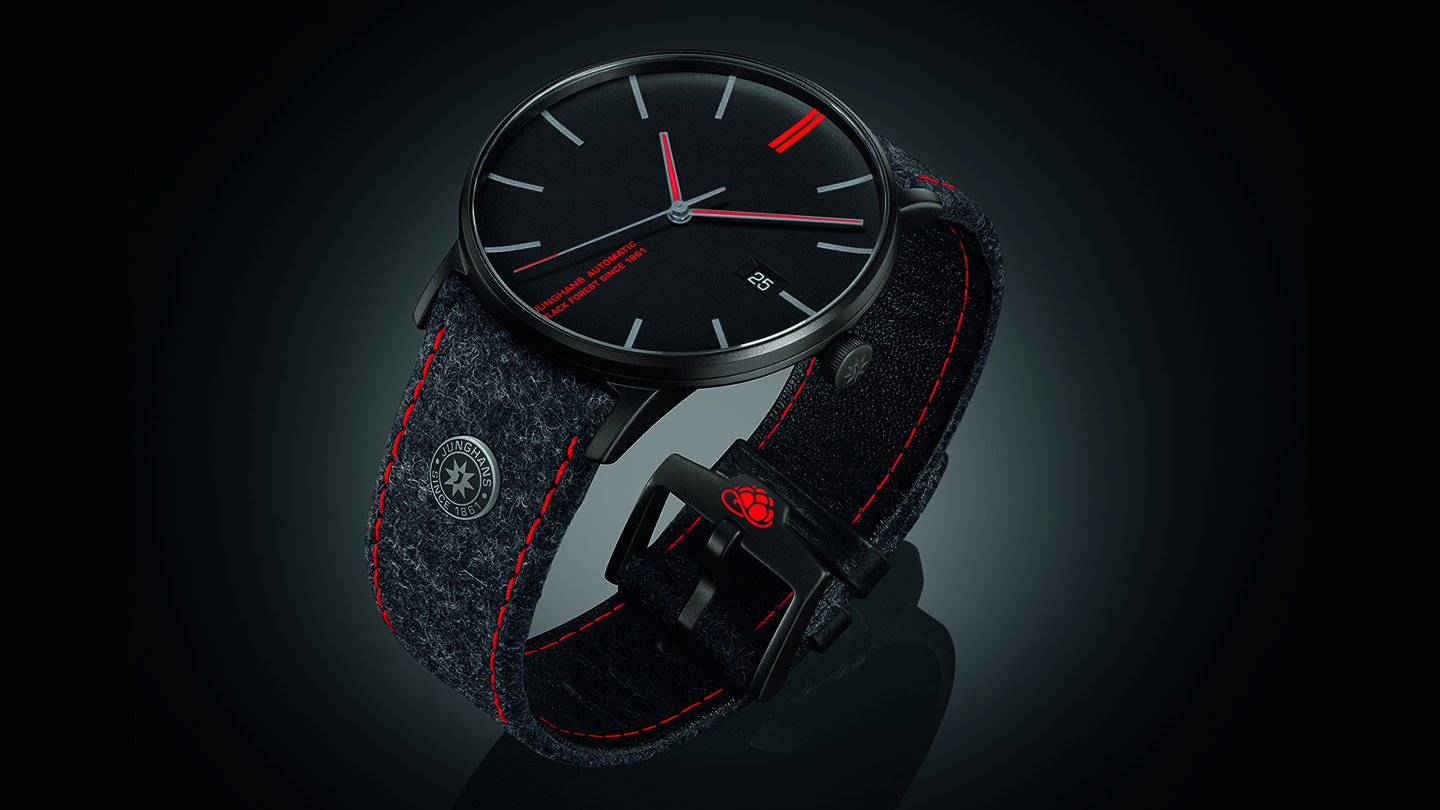 ユンハンス マックスビル 腕時計 自動巻き 黒 超美品 ユンハンス マックスビル（junghans max bill）腕時計 日付表示